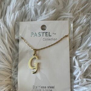Gold Initial “G” Necklace